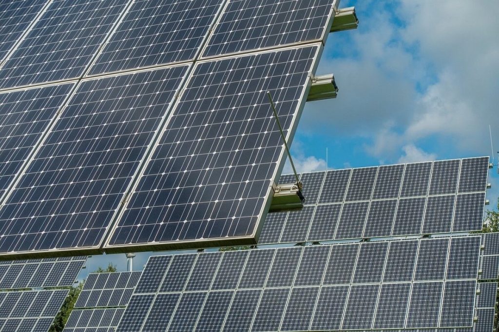 I pannelli solari di un impianto fotovoltaico.